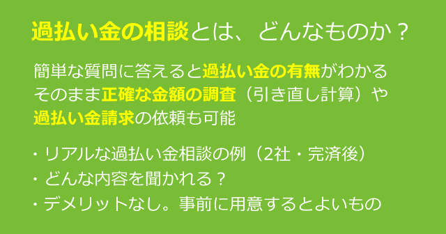 リアルな過払い金の相談のやり取りを公開。司法書士が解説します